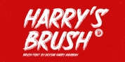 DHF Harrys Brush font download