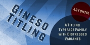 Gineso Titling font download