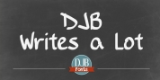 DJB Writes A Lot font download