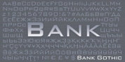 Bank Gothic font download
