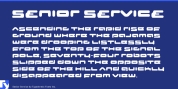 Senior Service font download