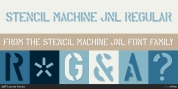Stencil Machine JNL font download