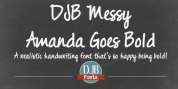 DJB Messy Amanda Goes Bold font download