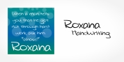 Roxana Handwriting font download