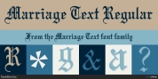 Marriage Text font download