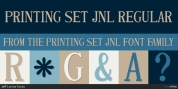 Printing Set JNL font download