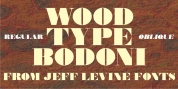Wood Type Bodoni JNL font download