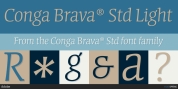 Conga Brava Std font download