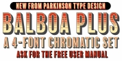 Balboa Plus font download