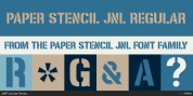 Paper Stencil JNL font download