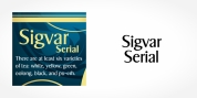 Sigvar Serial font download