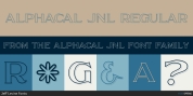 Alphacal JNL font download