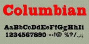 Columbian font download