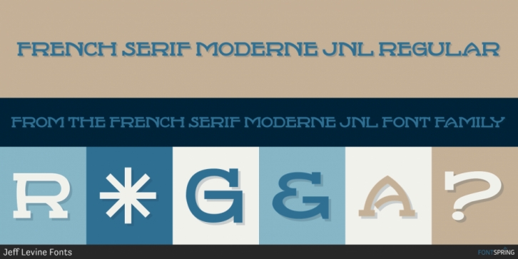 French Serif Moderne JNL font preview