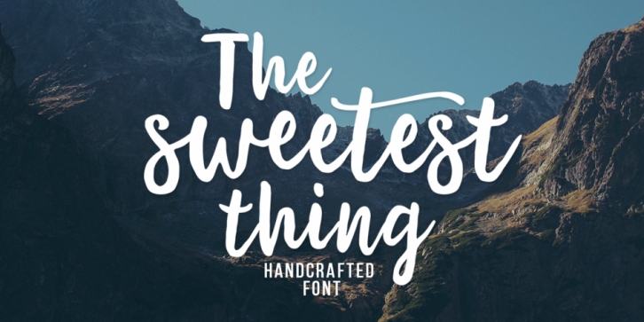 The Sweetest Thing font preview