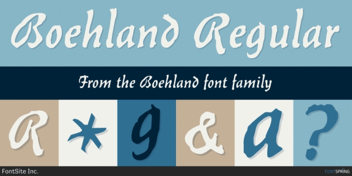 Boehland font preview