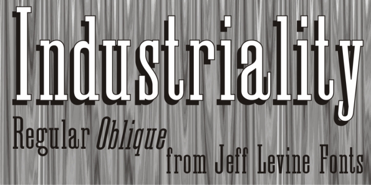 Industriality JNL font preview