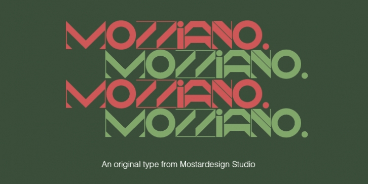 Mozziano font preview