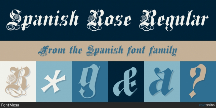 Spanish font preview