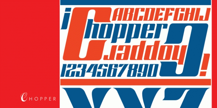 Chopper font preview