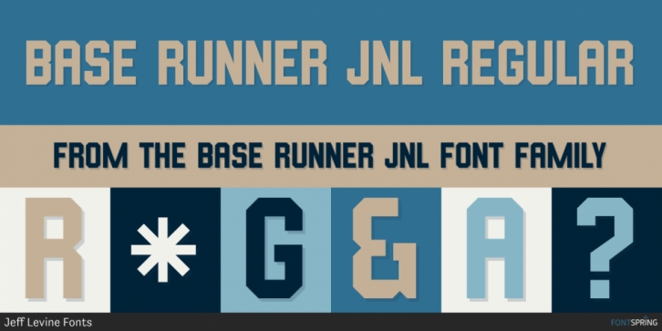 Base Runner JNL font preview