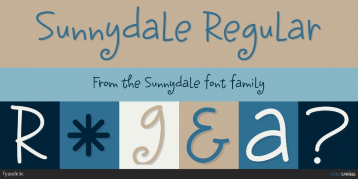 Sunnydale font preview