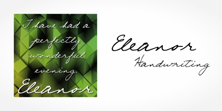 Eleanor Handwriting font preview