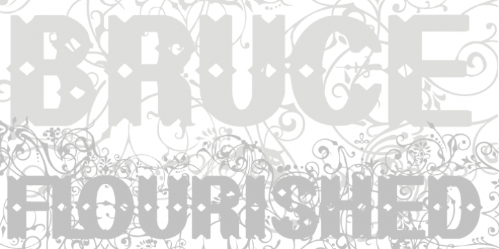 BruceFlourished font preview