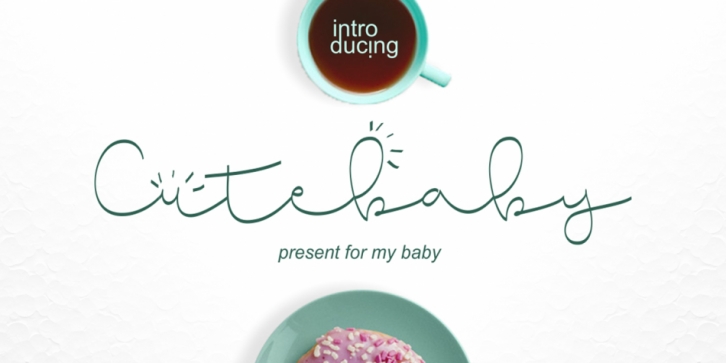Cute Baby font preview