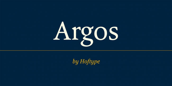 Argos font preview