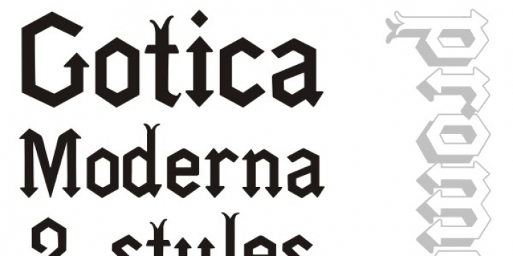 GoticaModerna font preview