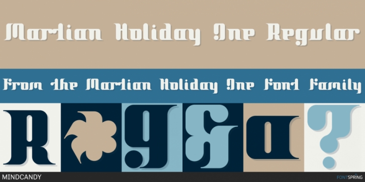 Martian Holiday font preview