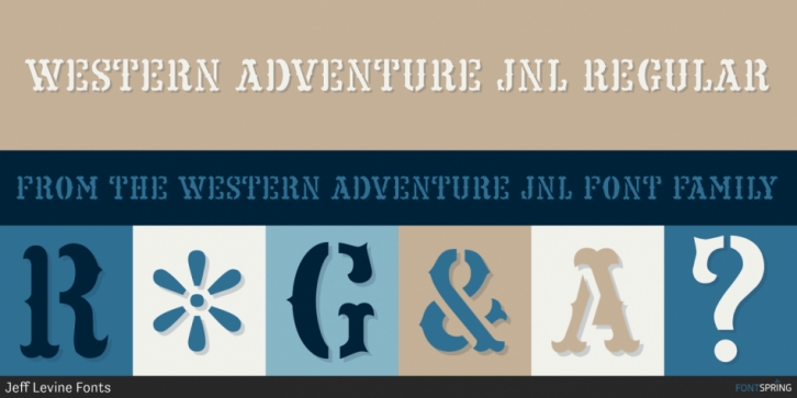 Western Adventure JNL font preview