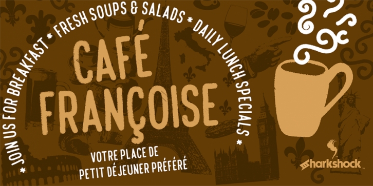 Cafe Francoise font preview