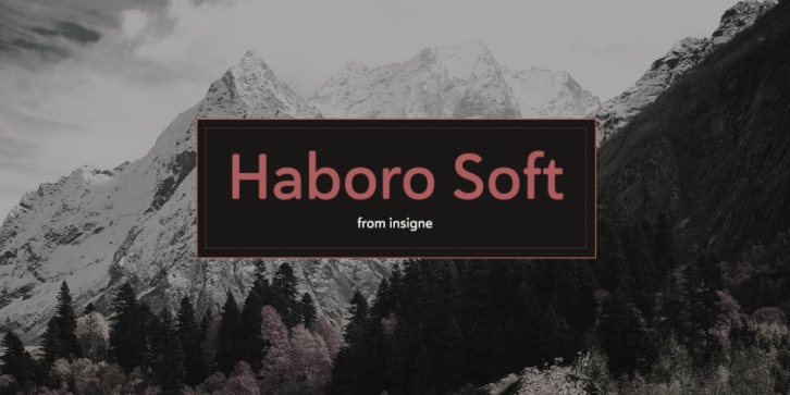 Haboro Soft font preview