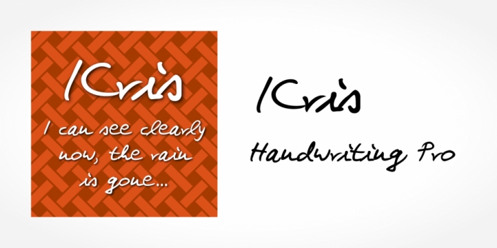Kris Handwriting Pro font preview