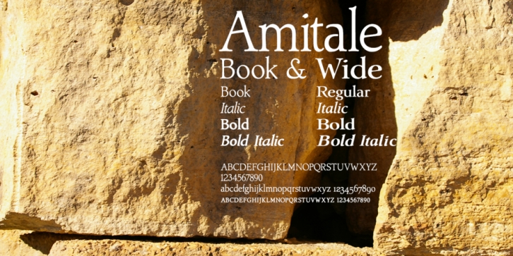 Amitale font preview