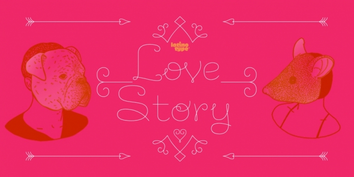 Love Story font preview