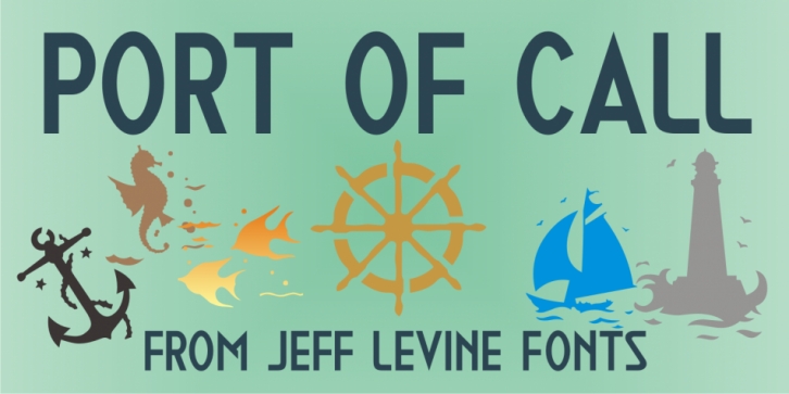 Port Of Call JNL font preview