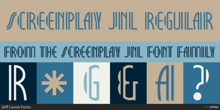 Screenplay JNL font preview