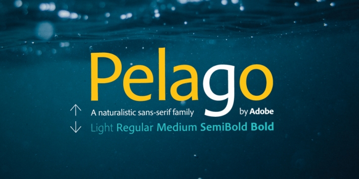 Pelago font preview