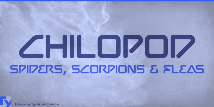 Chilopod font preview