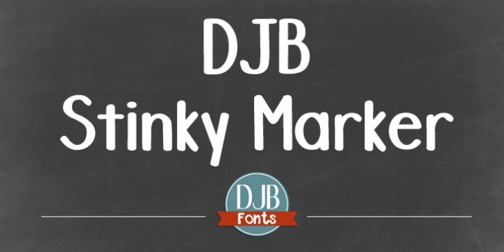 DJB Stinky Marker font preview