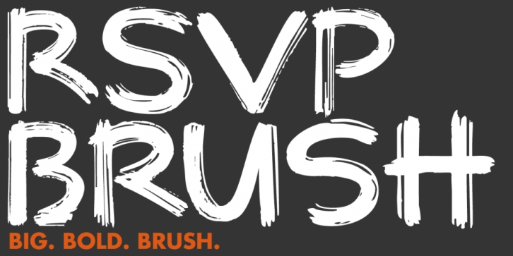 RSVP Brush font preview