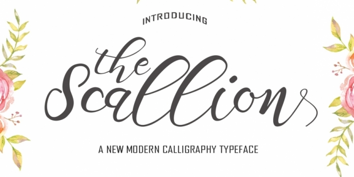 Scallion font preview