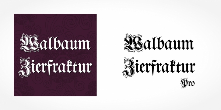 Walbaum Zierfraktur Pro font preview