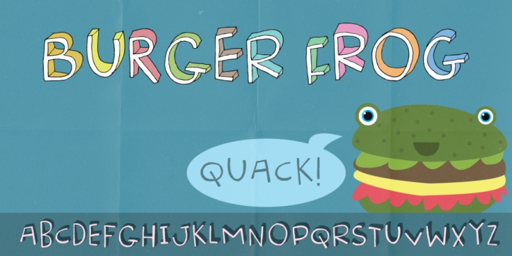 Burger Frog font preview