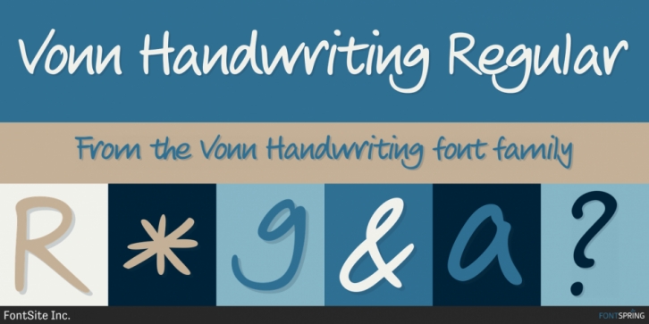 Vonn Handwriting font preview