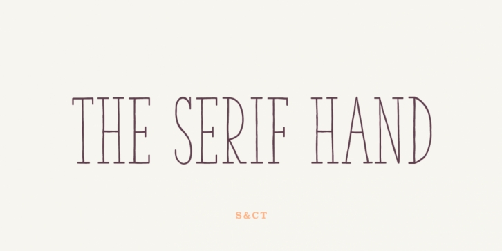 The Serif Hand font preview