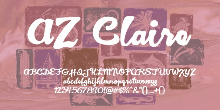 AZ Claire font preview